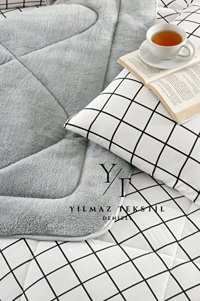 Home Single Welsoft Quilt Sleeping Set White Square |   Elastic Sheet |   Dowry Set |   Dowry Team