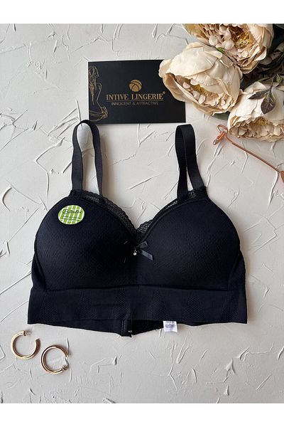 İntive Lingerie كوب Celine C، دانتيل منسوج من نسيج البولاميد فائق الراحة مع ملمس الخيزران بدون سلك داخلي بدون دعم Sutya