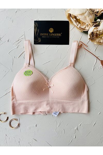 İntive Lingerie كوب Celine C، دانتيل منسوج من نسيج البولاميد فائق الراحة مع ملمس الخيزران بدون سلك داخلي بدون دعم Sutya