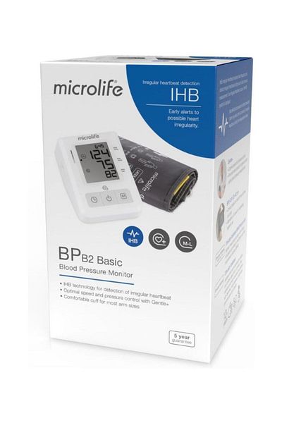 Microlife BP B2 Basic Automatic Blood Pressure Monitor, White