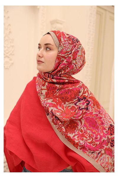 Silk Home Σάλι Mayda με μοτίβο δάφνης