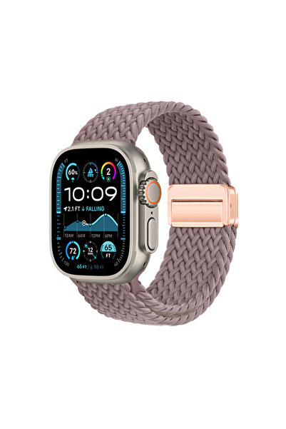 morfide حزام ساعة أبل ألترا 49 ملم زور كيه آر دي-134 بتصميم شبكي من القش