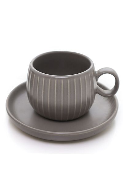 MIBRU Perfect Pour 220ml Brown Ceramic Coffee Cup