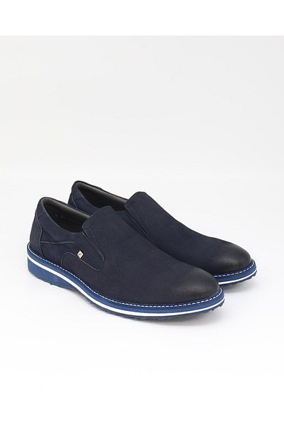 Fosco 8566 Pantofi casual pentru bărbați din nubuc bleumarin