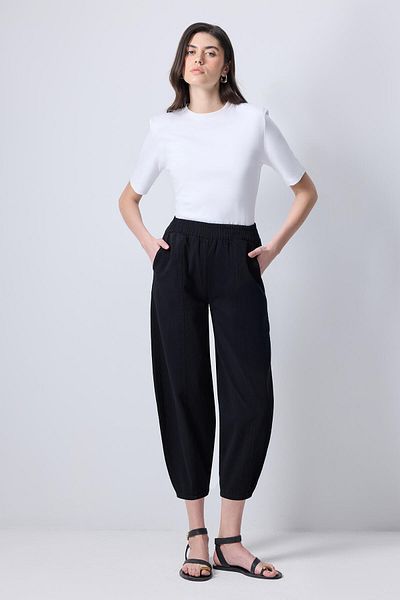 Touché Privé 100% Cotton Elastic Waist Trousers