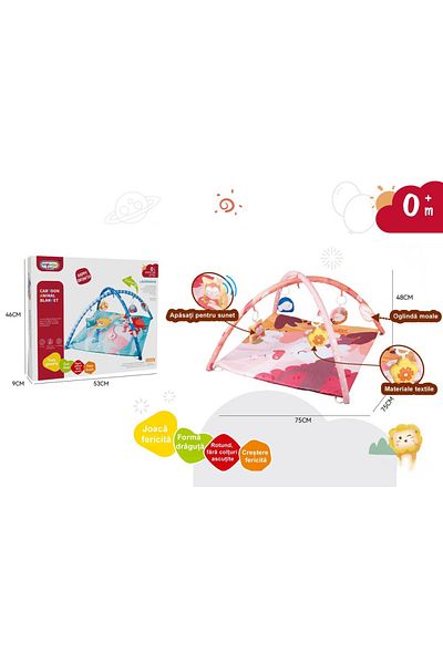 Homio Homio Activity Center, Interactive Mattress for Children/Babies, Multifunctional, multicolor