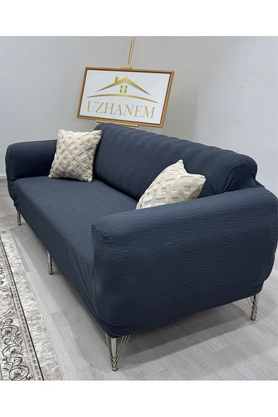 uzhanem Κάλυμμα καναπέ Jacquard 3 θέσεων, Κάλυμμα καναπέ-κρεβάτι. Ελαστικό Ευέλικτο, Ανθρακί (ΠΕΡΙΕΧΟΥΣ ΠΡΟΪΟΝ 1 ΤΕΜΑΧΙΟ)