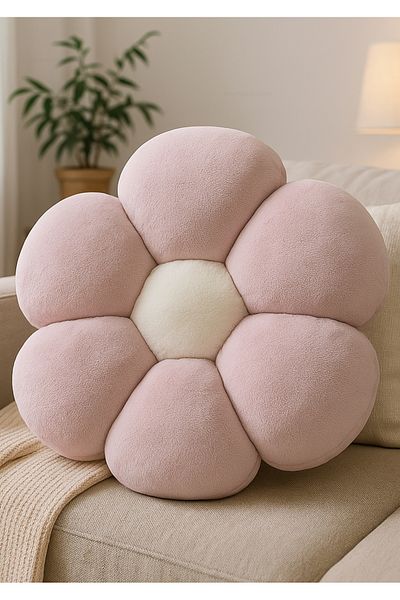 Plush Soft Plush Daisy Decorative Pillow Cushion - Imported Fabric - Antiallergic