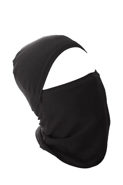 Mrey Summer Black Sun and Wind Mask Thin Lightweight Snow Mask Balaclava Biker Helmet Neck Collar Beanie