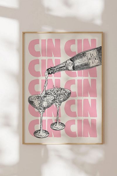 Taranist Poster - Cin Cin Cheers Manifest Pinterest