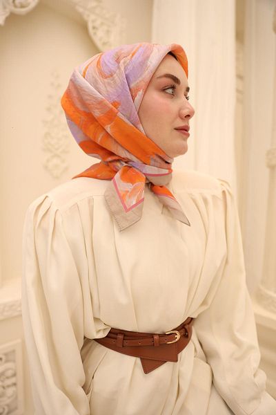 Silk Home Eșarfă de mătase Olinda cu model acrilic