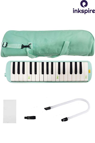 inkspire Bez Çantalı Melodika 32 K 1 Adet Hortumlu Melodika 32 Tuşlu Üflemeli Borulu Tuşları Notalı Melodiko