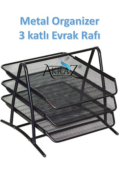 Akraz Art Design Метален органайзер за документи, 3 части