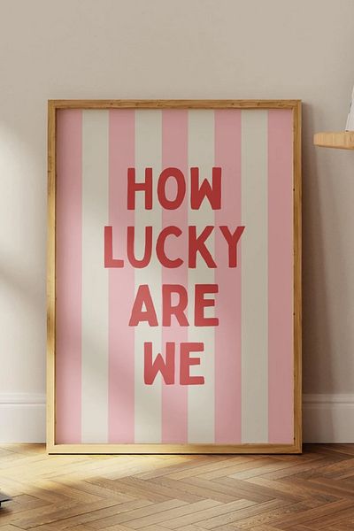 Taranist Αφίσα - Πόσο ευτυχισμένοι είμαστε Luck Manifest Pinterest
