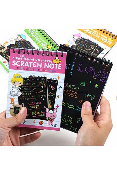 Generic Toy scratch coloring notebook e-235