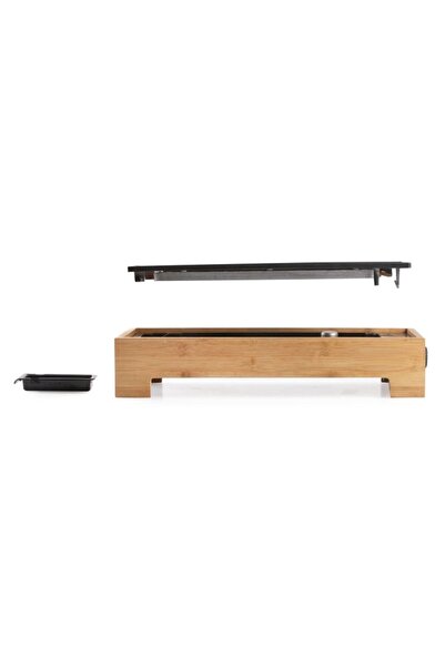 Domo Electric Grill Teppan Yaki Do9270g, 1000w, 36x14cm, Bamboo