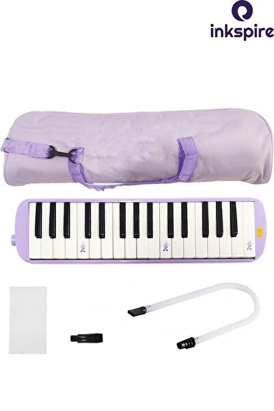 inkspire Bez Çantalı Melodika 32 K 1 Adet Hortumlu Melodika 32 Tuşlu Üflemeli Borulu Tuşları Notalı Melodiko