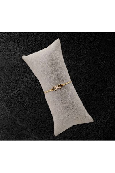 Han Ticarethane Infinity Sign Lacquer Coated Bracelet with Colorful Detail