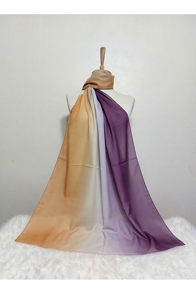 REMOMODA Gradient Patterned Chiffon Shawl