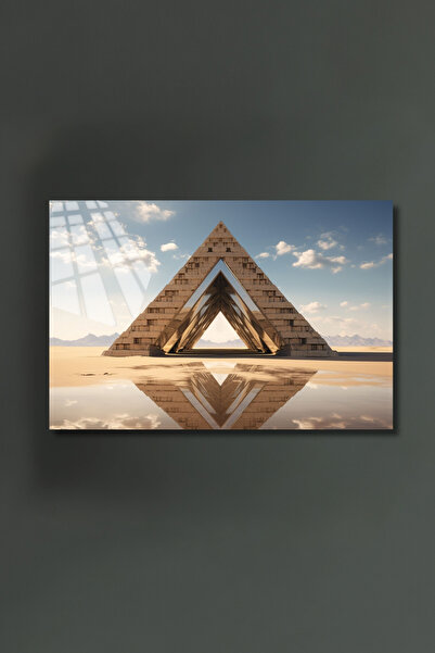 glassartdesign Midas Pyramids Masa din sticla Masa moderna pentru camera de zi
