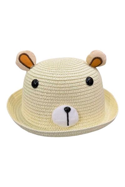 Aware Time 1-3 Years Unisex Children's Straw Fedora Hat