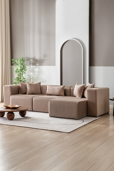 GOOD NİGHT Katt Modüler Ekstra Rahat İskeletli Koltuk 3 Lü 10 Renk