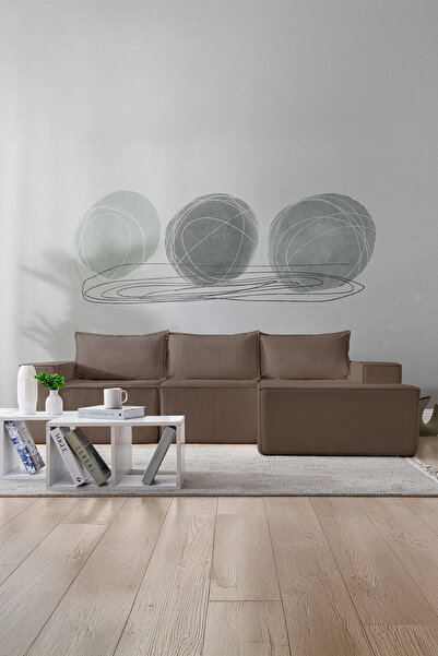 GOOD NİGHT Puzzle Koltuk Tamamen Sünger Minimalist 4 lü Koltuk