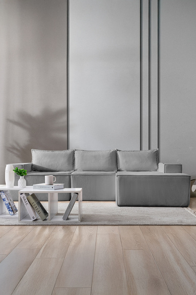 GOOD NİGHT Puzzle Koltuk Tamamen Sünger Minimalist 4 lü Koltuk