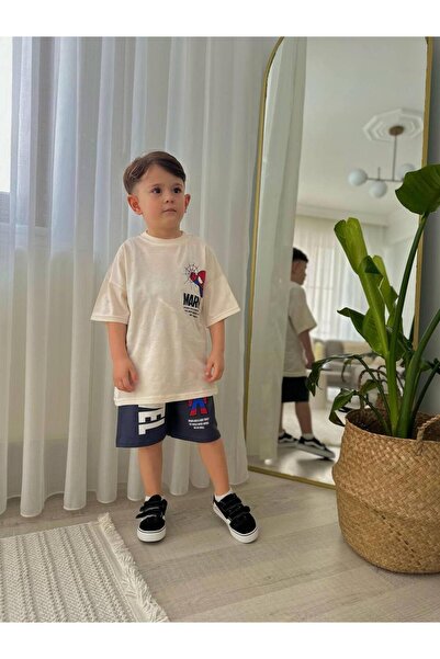 Canlook Spiderman Cartoon Character Printed Summer Bottom-Top Set