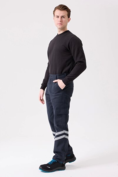 Kardelen İş Elbiseleri Χειμερινό αντανακλαστικό παντελόνι εργασίας με τσέπες φορτίου 100% βαμβάκι με πολλές τσέπες ανθεκτικό στο κρύο καιρό