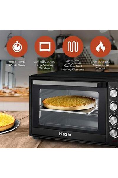 Kion فرن كهربائي كيون 38لتر طهي مثالي وشواية قوية
