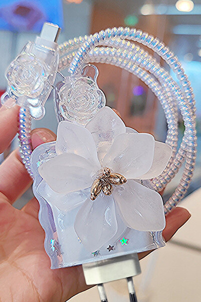 WANNA PROTECT Iphone 20W Uyumlu Şarj Kablosu Başlığı Adaptörü Fiyonk Koruma K...