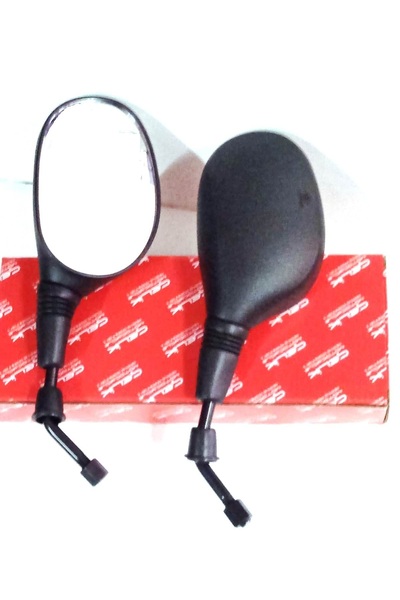 Çelik Ayna Takımı Sağ - Sol 8 mm Düz Diş genel ayna motorsiklet aynası genel 8 mm düz diş ayna