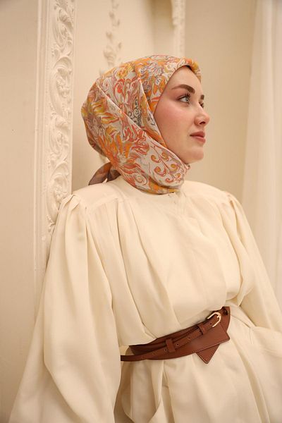 Silk Home Μεταξωτό κασκόλ Süreyya Pattern Olinda