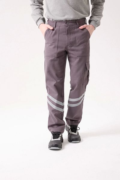 Kardelen İş Elbiseleri Winter Reflective Cargo Pocket Work Pants 100% Cotton Multi Pocket Cold Weather Resistant