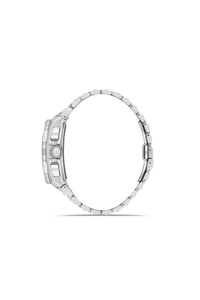 Hislon Ms151S-15Ss Men's Watch 42 X 54 mm Case Diameter, Stainless Steel Band, Sapphire Coated Glass