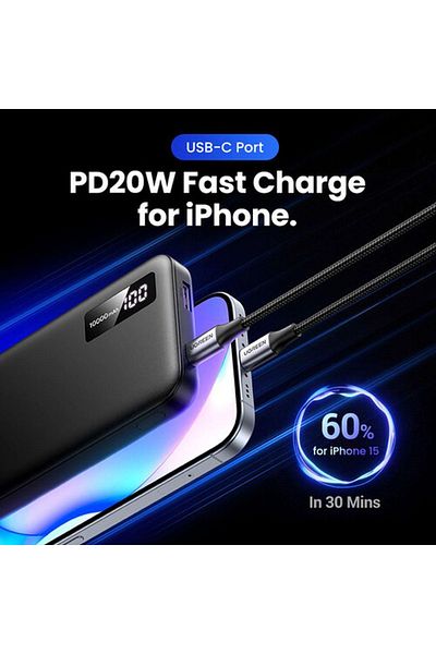 Ugreen UGreen Powerbank 10000 Mah Pd 20W Black