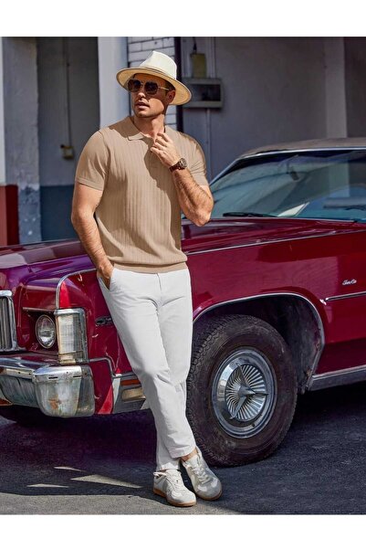 youknitwear you Πλεκτό μπλουζάκι Maniche Polo Neck