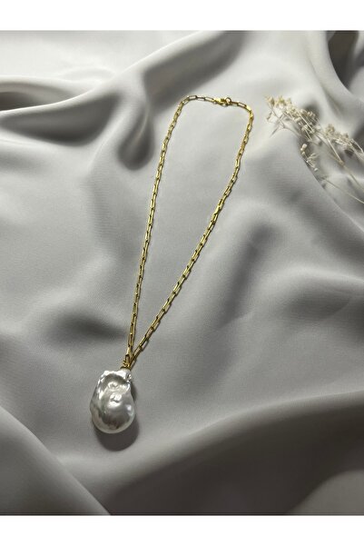 DURAN TAKI TASARIM Hakiki Barok İnci Gümüş Kolye