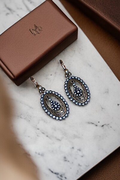 FAYRA ACCESSORIES Zirkon Taş İşlemeli Tasarım Küpe