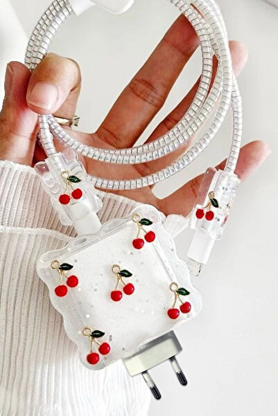 WANNA PROTECT Iphone 20W Uyumlu Şarj Kablosu Başlığı Adaptörü Fiyonk Koruma K...