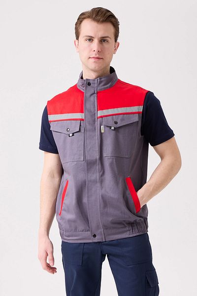 Kardelen İş Elbiseleri Royal Summer Work Vest - Lightweight, Breathable, Reflective, and Multi-Pocket