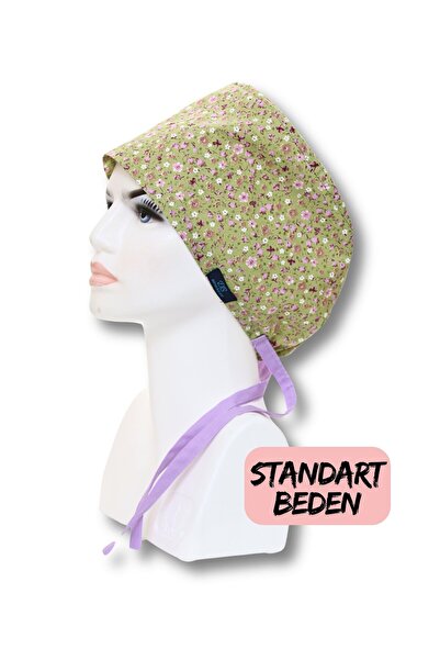 doktorbonem Standart Yeşil Çıtır Desenli Cerrahi Bone Doktor Hemşire Sağlıkçı...