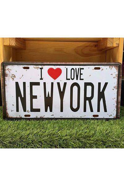 Retro Metal Plaka I Love New York/Placă metalică