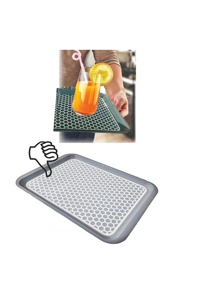 Geseus Non-Slip Based Serving Tray Presentation Tray Large Size-1136-02