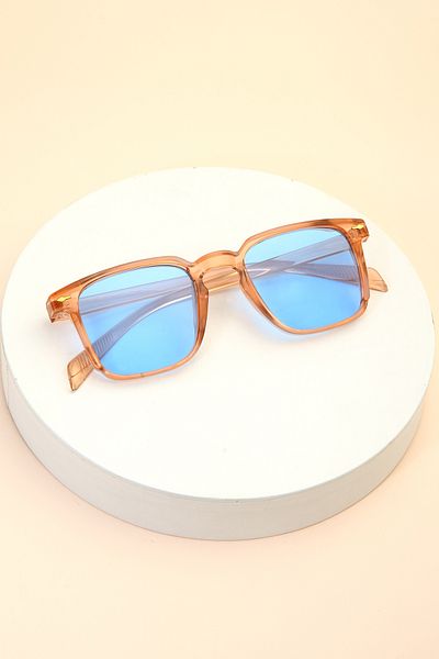 LUPİX Honey Frame Blue Glasses Women Men Unisex Sunglasses