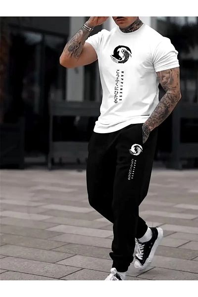 bellanova Men Summer Fashion Two Piece Set