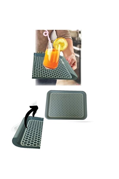 Geseus Kaydırmaz Tabanlı Servis Tepsi Sunum Tepsisi Büyük Boy-1136-02