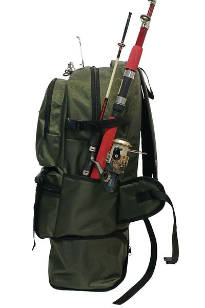 ROWAN ÇANTA Waist Tie Fishing Rod Fixation Tie Mountaineer, Camping and Fishing Backpack (70X34X27 cm)