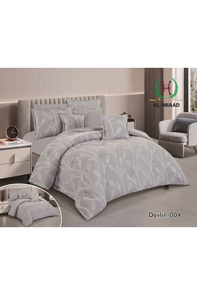 Gerenic 8-piece summer comforter set for two people, fixed middle filling, size 240 x 260 cm